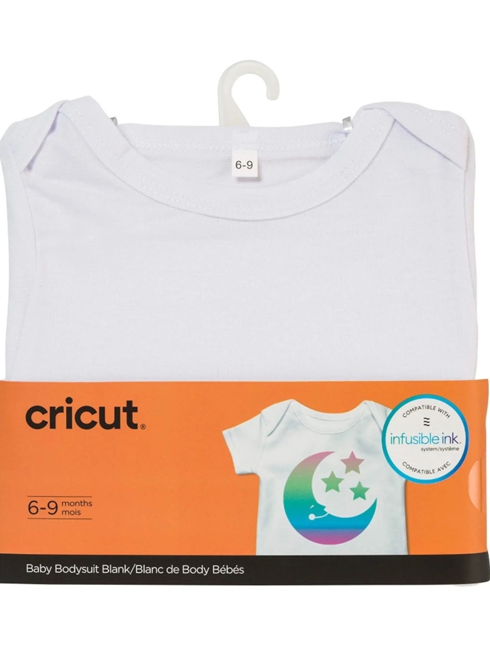 6 Packs Cricut White Short Sleeve Baby Onesies for Infusible Ink